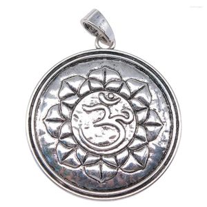 Charms Wysiwyg 1pcs 61x77mm Buddyjski lotos lotosowy zabytkowe srebrne srebrne srebrne do biżuterii wyniki wiszącego DIY