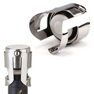 Stainless Steel Wine Stoppers Portable Vacuum Sealed Wine Bottle Stoppers Plug Pressing Type Champagne Cap Cover Storage