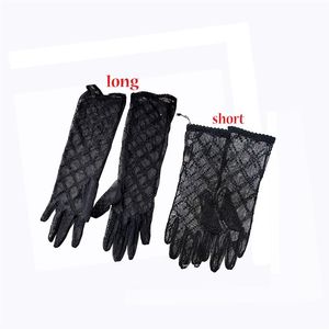 women long Lace Bride Bridal Wedding Gloves Crystals Wedding Accessories five Fingerless Wrist Leng no box247i