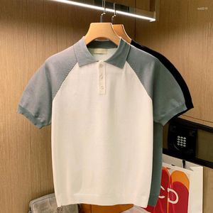 Polo da uomo 2023 Camicia estiva con risvolto in maglia Polo Britannica Girocollo Colletto abbinato in colore Casual Slim Uomo G84