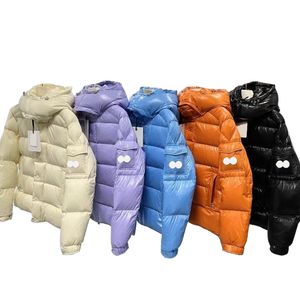 Piumino da uomo nuovo Trend Piumino invernale Polsino Etichetta Decorazione Manica lunga Cerniera Parka Cappotto spesso nordico caldo da uomo di design