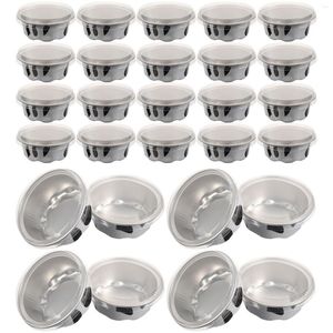 Disposable Cups Straws 50 Pcs Aluminum Tin Paper Cup Cake Baking Molds Small Pie Cupcake Plastic Plates Pudding Making Alloy Chocolate