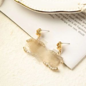 Party Accessories Gold Color Earrings As Gift for Woman Channel Jewelry Unusual Accessories