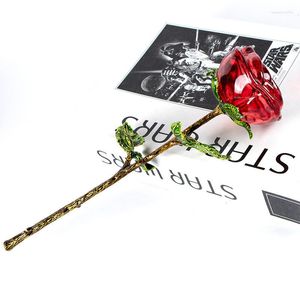 장식용 꽃 결혼식 발렌타인 데이 파티 장식 로맨틱 창조적 인 작은 선물 크리스탈 로즈 장식
