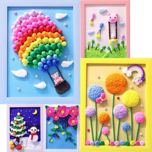 Sztuka i rzemiosło rzemiosło i sztuka Dziecięce rękodzieło Bożego Narodzenia DIY Toys for Children Clay Po Zestaw albumu 3D Kolorowe prace Prezenty Edukacyjne zabawki 230923