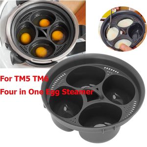 Egg Tools For Thermomix TM5 TM6 4 In 1 Multifunctional Steam Basket Food Grade PP Molds Boiler Poachers Kitchen Accessory 230922
