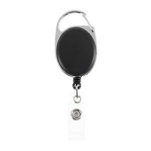 Fashion Retractable Pull Key Ring Chain Reel ID Lanyard Name Tag Card Badge Holder Reel Recoil Belt Key Clip Classic Keychain214l