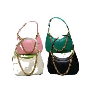 5a Top Tier Mirror Quality Small Marelle Bag Womens Real Leather Handbag Designers Black Shoulder Strap Box Bag Wallrt on Sier Chain