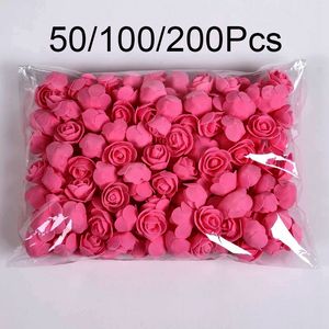 Kurutulmuş çiçekler 50100200pcs 35cm köpük gül kafaları yapay çiçek oyuncak ayı düğün doğum günü partisi ev dekoru diy valentines hediyeleri 230923