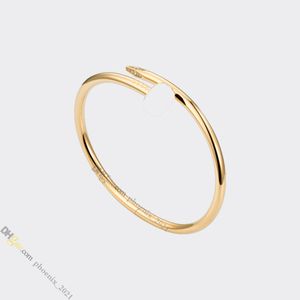 Bracelete de unhas Designer de pulseira Designer de jóias para mulheres Bangle de aço titânio Planejada de ouro nunca desbotamento não alérgico, bracelete de ouro, loja/21621802