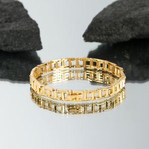 جديد 18K الذهب مطلي بنجيل 20cm أساور للرجال السوار خاتم السوار