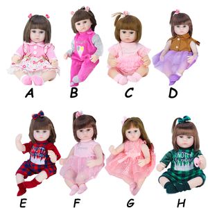 Dolls 45 cm Symulacja Reborn Doll Born Toddler Soft Vinyl Sleeping Baby Prezenty 2309922