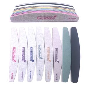 Nail Art Kits 8 Pcsset Sandpaper File Buffer Set Sponge Polisher Block UV Gel Washable Nailfile Acrylic Emery Board Manicure Tools 230922