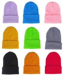 22 Colors Classic Mens Ladies Womens Slouch Beanie Knitted Oversize Beanie Skull Hat Caps Lovers Kintted Cap Solid Beanie Caps8180766