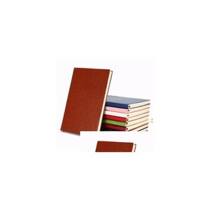 Notizblöcke Großhandel Benutzerdefinierte 5 Farben Optionen Business Büro Einfache Retro A5 Schaffell Notebook Bronzing Logo Drop Lieferung Schule Ind Dhl3U