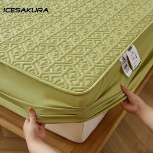 Mattress Pad Pure Cotton Soft Quilted Cover Anti bacterial King Size Customized Bed Protector Not Included Pillowcase 230923