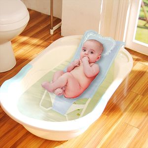 Badkarplatser Baby Shower Bathtub Seat Rack Bathing Net Bag Easy Dry Born Dusch Rack Miljö Skydd Bad och dusch 230923