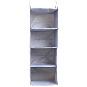 Storage Bags Multi-layer Organizer Folding Clothes Washable Hanging Wardrobe Organizers Polyester Clothing Reusable Closet