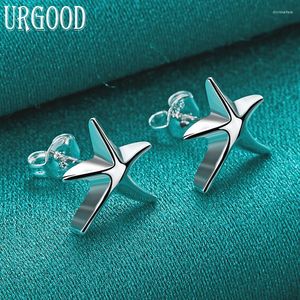 Stud Earrings 925 Sterling Silver Starfish For Women Party Engagement Wedding Fashion Jewelry Gift
