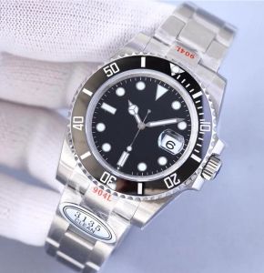 Stora automatiska män klockor mekanisk keramik bang titta på 42 mm full rostfritt stål glidklipp simning armbandsur safir