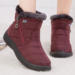 للأزياء Women Women Shoes Snow 422 مقاوم للماء خفيفة الوزن في الكاحل Botas Mujer Warm Winter Boots Black 230923 885