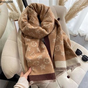 lvlies louisity Bufanda Coperta di cashmere di lusso Sciarpa Donna Spessore Inverno Caldo Stampa Scialli e sciarpe Sciarpe Designer Cavallo AVEO