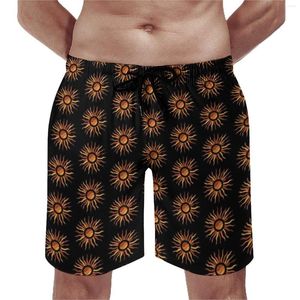 Men's Shorts Sun Rays Board Vintage Print Hawaii Short Pants Men Custom Sports Fitness Quick Dry Swim Trunks Gift Idea