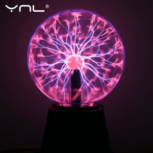 Projektorlampen Neuheit Glas Magic Plasma Ball Licht Elektrische Lampe 220V 3 4 5 6 Zoll Nachtlicht Kinder Geschenk Geburtstag Weihnachten Dekor Plasmalampe 230923