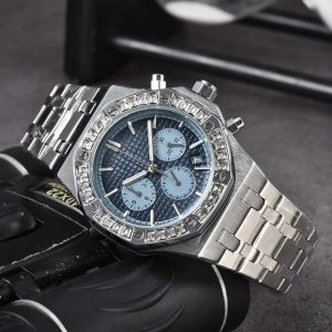 Mens Watches 2023 New Mens AP Quartz Watch High Quality Top Luxury Brand Chronograph Clock Watchband Men Fashion A0