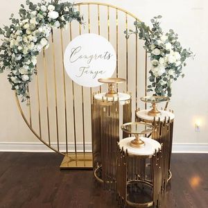 Cake Tools 3PCS Acrylic Trays Cylinder Holder Wedding Decoration Dessert Table Floral Billboard Flower Rack Backdrop Arch Pedestal Sta