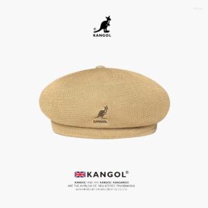 2022 Berets Kangol Hat Kangaroo Pumpkin Fleece Sboy British Men's And Women's Casual Beanie Landlord Yuppie Painter Tide