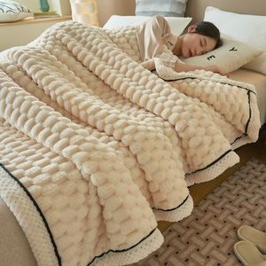 Turtle Blankets Veet Autumn Winter Warm Sleeping Blanket Soft Comfortable Flannel Fleece for Bed Cozy Thickened Warmth 230923 th