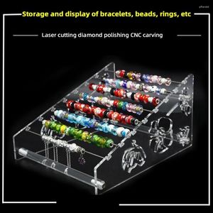 Decorative Plates Acrylic Beads Display Rack Multi-purpose Jewelry Holder For Bracelets