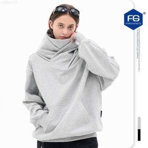 Men's Hoodies & Sweatshirts Fgss Wear | 2023 Autumn/winter New Fashion Brand American High Street Deconstructed Ninja Hooded Standing Collar Sweater for Menuczn