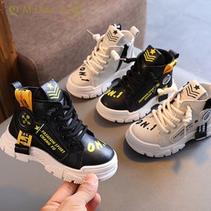 Boots KIDS Autumn Winter Shoes 16 Years Children Boots for Girls Boys Ankle Boots Soft Leather Sneakers Size 2130 230922