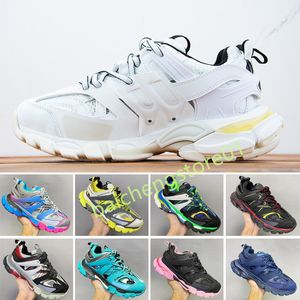 Designer de luxo atletismo 3.0 tênis homem plataforma sapatos casuais branco preto net nylon impresso sapatos esportivos de couro triplo s cintos sem caixas 36-45 L4