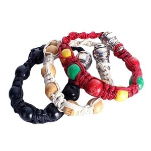 Charm Bracelets 2021 Fashion Unisex Knotting Beaded Tobacco Pipe Handwoven Bracelet Bangle Jewelry Gift212v