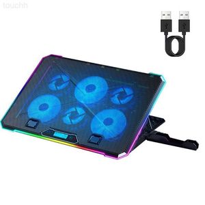 Laptop Cooling Pads Laptop Cooler Cooling Pad Radiators Portable Notebook Cooler Stand for Gamers Dropship L230923