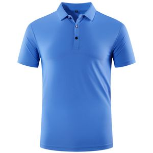 Lu Sports Men's Polo Shirt Mens Quick Dry Sweat-wicking Top Men Workout Short Sleeve SL12 Plus Size 5XL