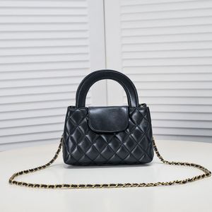 23 Torba designerska mini torebka torba na ramię luksusowa kawiorowa torba crossbody cc torebki łańcucha klapka kobiety rombiczne wzór wątek podwójna litery solidna torebka