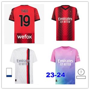 23 24 RAFA LEAO IBRAHIMOVIC maglie da calcio AC MILANO THEO GIROUD DE KETELAERE DEST TOMORI OKAFOR maglia da calcio 2023 2024 speciale quarta quarta uniforme da uomo