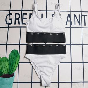 Womens Designer Badkläder Tvådelade sportbh -shorts baddräkt hängslen Bikini Set Beach badkläder