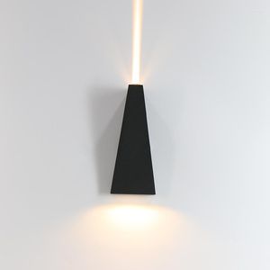 Lampa ścienna proste lampy zewnętrzne LED Wodoodporny ogród nowoczesny dom do dekoracji oświetlenia lampy schodowe 10w10w