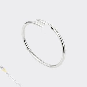 Nagelarmband-Designer-Armband Schmuck Designer für Frauen Titanium Stahl Armreifen Gold.