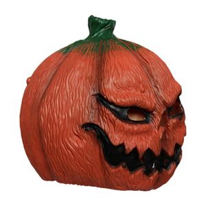 Máscaras de festa Halloween abóbora cabeça máscara traje adereços látex headwear para baixo decoração 230923