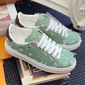 Designer Womens Time Out Low Top Canvas Casual Shoes Fashion Sports Shoes Thick Sole Running Sneakers A7