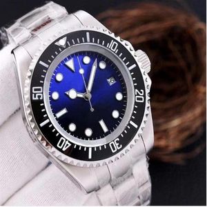 Luxury Watch rostfritt stålarmband 44mm Blue James Cameron 126660 Herrklocka Automatisk modemänklocka armbandsur219n