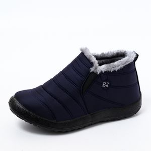 472 Winter Women Ankle Botas Mujer Waterpoorf Snow Female Slip on Flat Casual Shoes Plush Boots Plus Size 230923 a