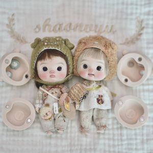 Dockor Recast BJD OB11 Size Shaonvyu Dian Di eller Dianmei Small Head Endast med Body Nude Doll No Makeup 230923