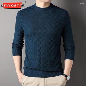 Męskie swetry pullover dzianin sweter jesienny i zimowy młodzież moda koreańska koreańska edycja okrągła szyja